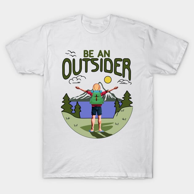 Be an Outsider T-Shirt by Blended Designs